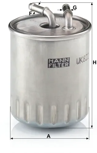 Kraftstofffilter MANN-FILTER WK 822/3 Bild Kraftstofffilter MANN-FILTER WK 822/3