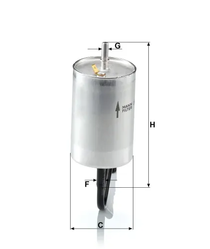Kraftstofffilter MANN-FILTER WK 832/1 Bild Kraftstofffilter MANN-FILTER WK 832/1