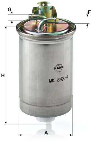 Kraftstofffilter MANN-FILTER WK 842/4 Bild Kraftstofffilter MANN-FILTER WK 842/4