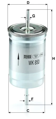 Kraftstofffilter MANN-FILTER WK 850 Bild Kraftstofffilter MANN-FILTER WK 850