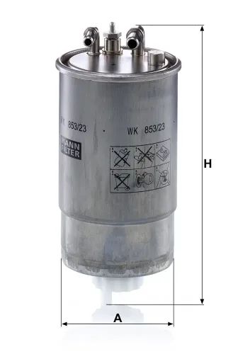 Kraftstofffilter MANN-FILTER WK 853/23 Bild Kraftstofffilter MANN-FILTER WK 853/23