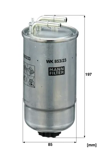 Kraftstofffilter MANN-FILTER WK 853/23 Bild Kraftstofffilter MANN-FILTER WK 853/23