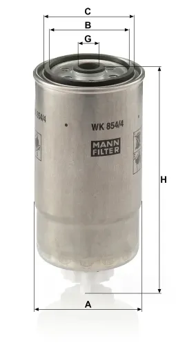 Kraftstofffilter MANN-FILTER WK 854/4 Bild Kraftstofffilter MANN-FILTER WK 854/4