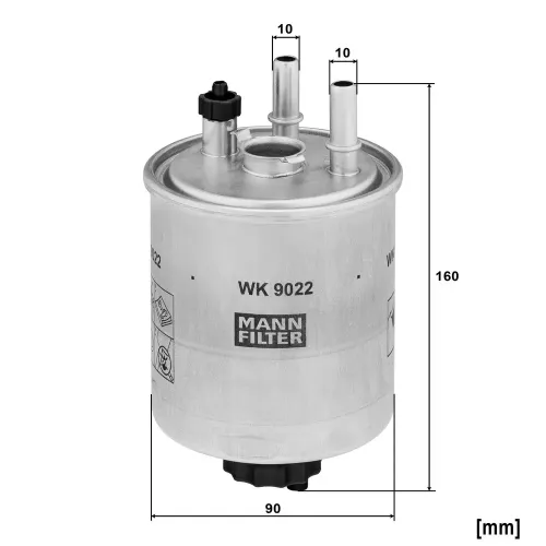 Kraftstofffilter MANN-FILTER WK 9022 Bild Kraftstofffilter MANN-FILTER WK 9022