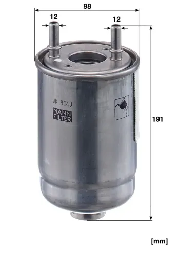 Kraftstofffilter MANN-FILTER WK 9049 z Bild Kraftstofffilter MANN-FILTER WK 9049 z