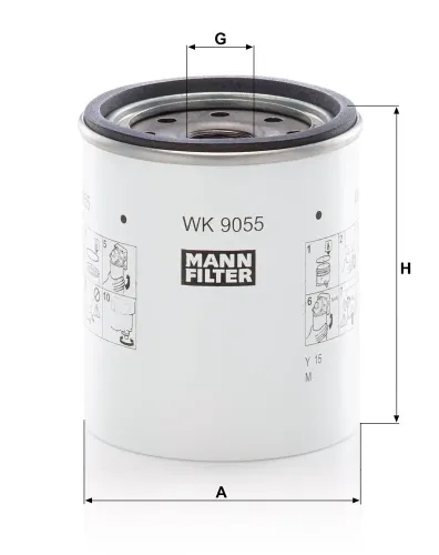 Kraftstofffilter MANN-FILTER WK 9055 z Bild Kraftstofffilter MANN-FILTER WK 9055 z