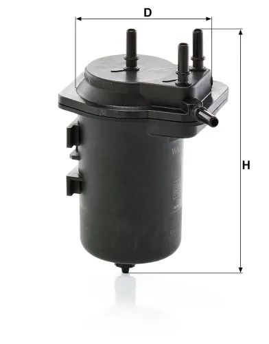 Kraftstofffilter MANN-FILTER WK 939/6 Bild Kraftstofffilter MANN-FILTER WK 939/6