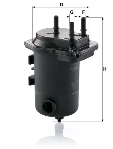 Kraftstofffilter MANN-FILTER WK 939/9 x Bild Kraftstofffilter MANN-FILTER WK 939/9 x