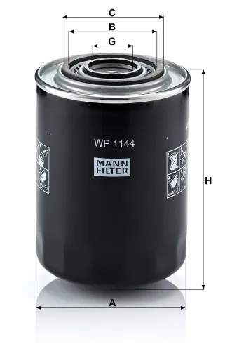 Ölfilter MANN-FILTER WP 1144 Bild Ölfilter MANN-FILTER WP 1144
