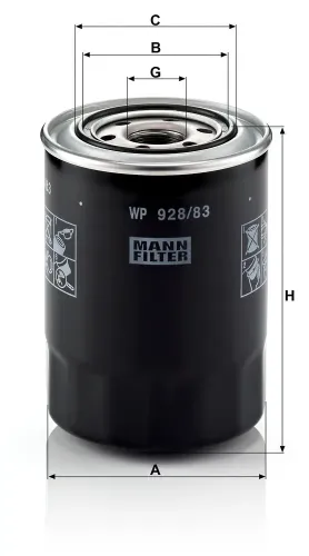 Ölfilter MANN-FILTER WP 928/83 Bild Ölfilter MANN-FILTER WP 928/83