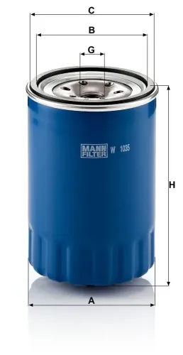 Ölfilter MANN-FILTER W 1035 Bild Ölfilter MANN-FILTER W 1035