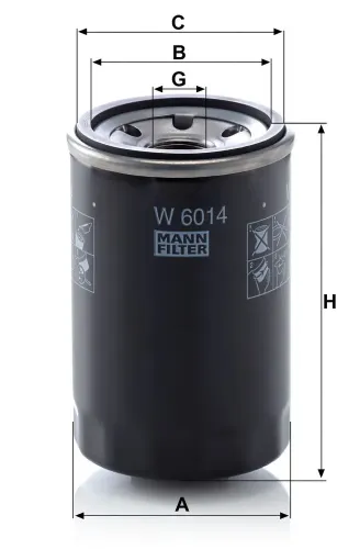 Ölfilter MANN-FILTER W 6014 Bild Ölfilter MANN-FILTER W 6014