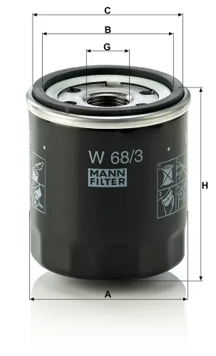 Ölfilter MANN-FILTER W 68/3 Bild Ölfilter MANN-FILTER W 68/3