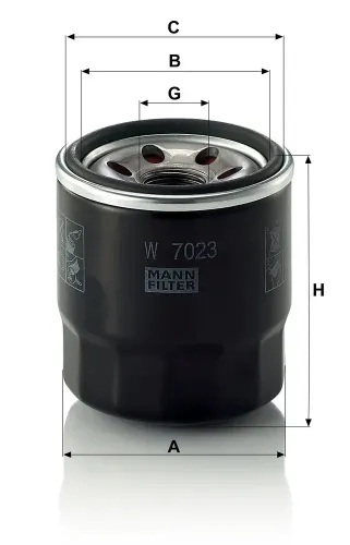 Ölfilter MANN-FILTER W 7023 Bild Ölfilter MANN-FILTER W 7023