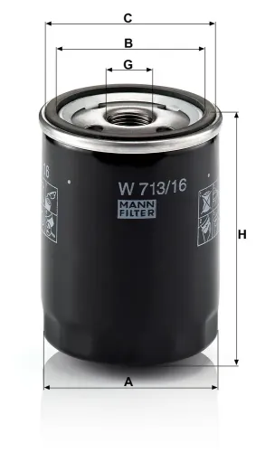 Ölfilter MANN-FILTER W 713/16 Bild Ölfilter MANN-FILTER W 713/16