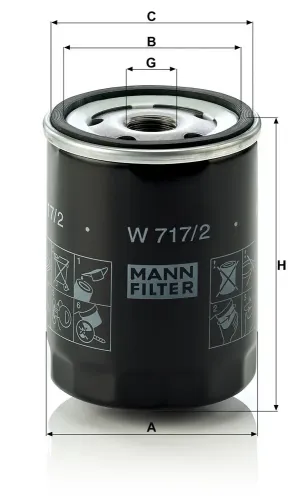 Ölfilter MANN-FILTER W 717/2 Bild Ölfilter MANN-FILTER W 717/2
