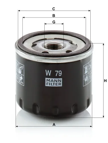 Ölfilter MANN-FILTER W 79 Bild Ölfilter MANN-FILTER W 79