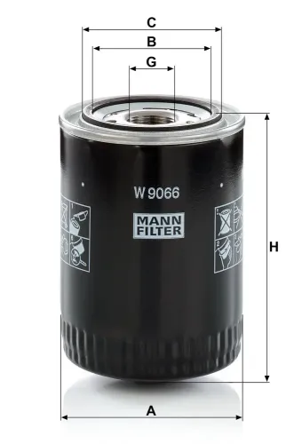 Ölfilter MANN-FILTER W 9066 Bild Ölfilter MANN-FILTER W 9066