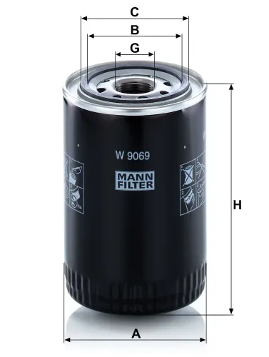 Ölfilter MANN-FILTER W 9069 Bild Ölfilter MANN-FILTER W 9069