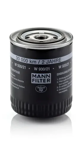 Ölfilter MANN-FILTER W 930/21 Bild Ölfilter MANN-FILTER W 930/21