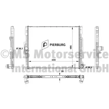 Kühler, Motorkühlung PIERBURG 7.14928.11.0 Bild Kühler, Motorkühlung PIERBURG 7.14928.11.0