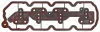 Dichtung, Gehäusedeckel (Kurbelgehäuse) oben ELRING 208.290