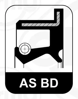 Wellendichtring, Differential Eingang Hinterachse ELRING 201.150