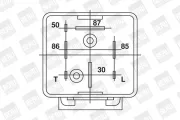 Relais, Glühanlage 12 V BorgWarner (BERU) GR001