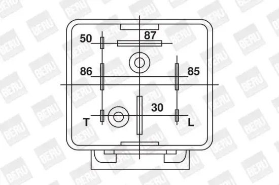 Relais, Glühanlage 12 V BorgWarner (BERU) GR031 Bild Relais, Glühanlage 12 V BorgWarner (BERU) GR031