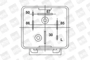 Relais, Glühanlage 12 V BorgWarner (BERU) GR033
