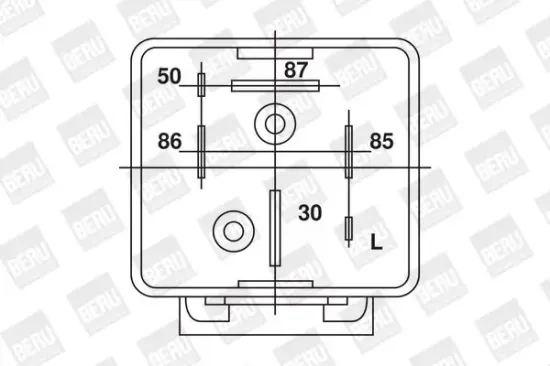 Relais, Glühanlage 12 V BorgWarner (BERU) GR064 Bild Relais, Glühanlage 12 V BorgWarner (BERU) GR064