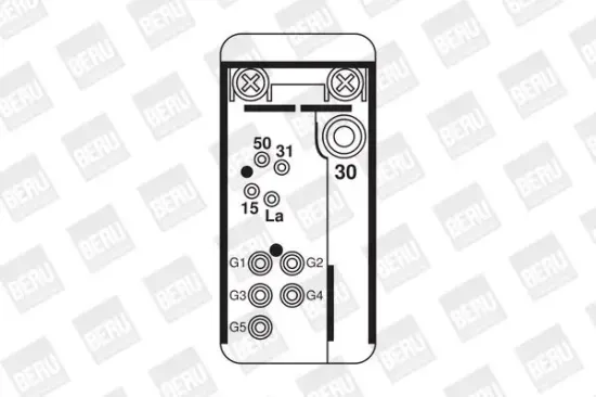 Relais, Glühanlage 12 V BorgWarner (BERU) GR071 Bild Relais, Glühanlage 12 V BorgWarner (BERU) GR071
