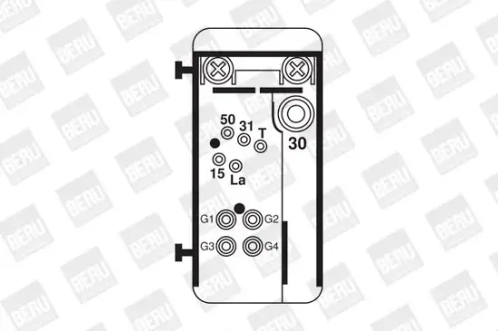Relais, Glühanlage 12 V BorgWarner (BERU) GR074 Bild Relais, Glühanlage 12 V BorgWarner (BERU) GR074