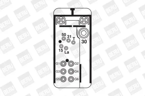 Relais, Glühanlage 12 V BorgWarner (BERU) GR076 Bild Relais, Glühanlage 12 V BorgWarner (BERU) GR076