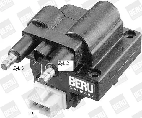 Zündspule 12 V für Zylinder 2 für Zylinder 3 BorgWarner (BERU) ZS246 Bild Zündspule 12 V für Zylinder 2 für Zylinder 3 BorgWarner (BERU) ZS246