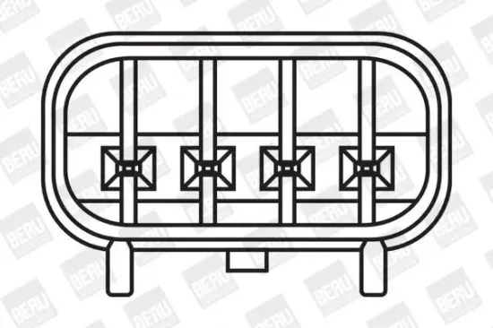 Zündspule 12 V BorgWarner (BERU) ZS372 Bild Zündspule 12 V BorgWarner (BERU) ZS372