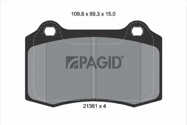 Bremsbelagsatz, Scheibenbremse PAGID T1554N