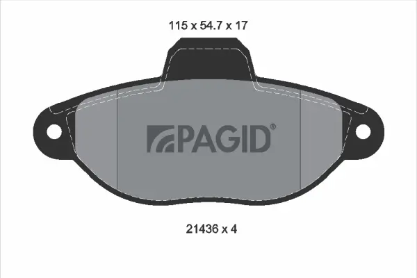Bremsbelagsatz, Scheibenbremse Vorderachse PAGID T9031N