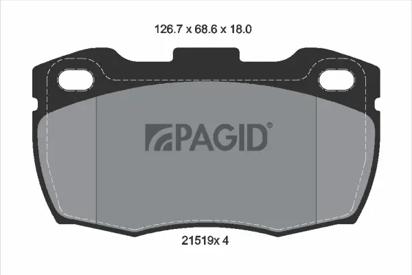 Bremsbelagsatz, Scheibenbremse Vorderachse PAGID T0084N