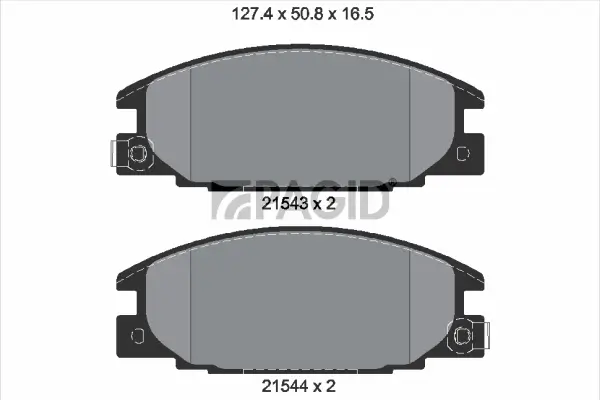 Bremsbelagsatz, Scheibenbremse Vorderachse PAGID T3003N