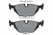 Bremsbelagsatz, Scheibenbremse Hinterachse PAGID T1039N