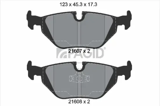 Bremsbelagsatz, Scheibenbremse Hinterachse PAGID T1039N Bild Bremsbelagsatz, Scheibenbremse Hinterachse PAGID T1039N