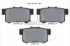 Bremsbelagsatz, Scheibenbremse Hinterachse PAGID T3017N