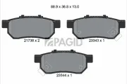 Bremsbelagsatz, Scheibenbremse Hinterachse PAGID T3107N