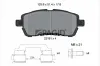 Bremsbelagsatz, Scheibenbremse Vorderachse PAGID T2601N