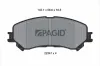 Bremsbelagsatz, Scheibenbremse Vorderachse PAGID T2554N