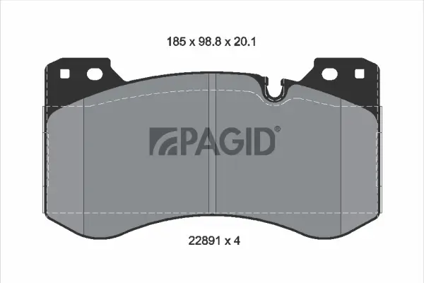 Bremsbelagsatz, Scheibenbremse Vorderachse PAGID T4223N