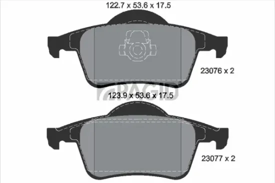 Bremsbelagsatz, Scheibenbremse Hinterachse PAGID T1190N Bild Bremsbelagsatz, Scheibenbremse Hinterachse PAGID T1190N