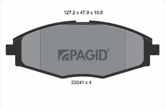 Bremsbelagsatz, Scheibenbremse Vorderachse PAGID T3093N Bild Bremsbelagsatz, Scheibenbremse Vorderachse PAGID T3093N