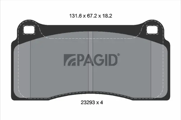 Bremsbelagsatz, Scheibenbremse PAGID T1201N
